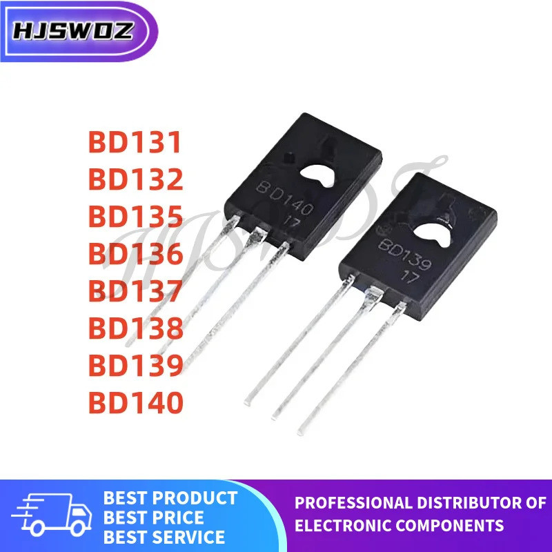 50 Cái / lốc 100% mới BD136 BD135 BD132 BD140 BD138 BD137 BD139 BD131 TO-126 Power Triode Transistor