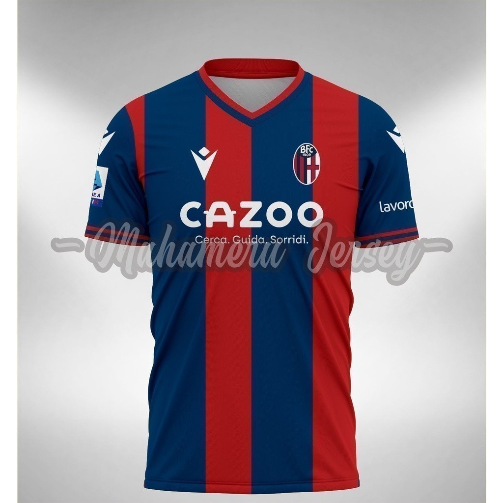 Áo thun Jersey 2026 thời trang Bologna Home Thăng hoa / Baju Microfiber Jersi / Jersey Thăng hoa / Á