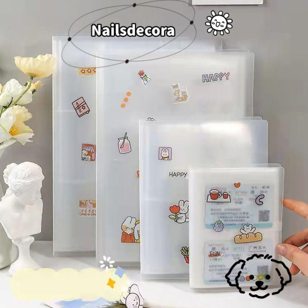 Giá đỡ thẻ hình ảnh NAILS, Album ảnh sách sưu tập trong suốt, 3 / 4 / 5 / 6 Inch PVC 80 / 160 Khe cắ