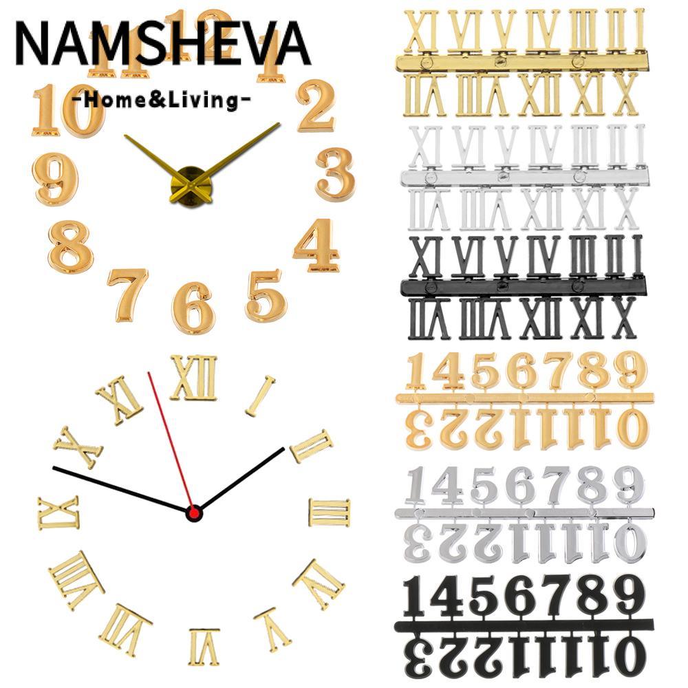 NAMSHEVA 1 Bộ Số DIY Chất liệu thủ công Số La Mã kỹ thuật số