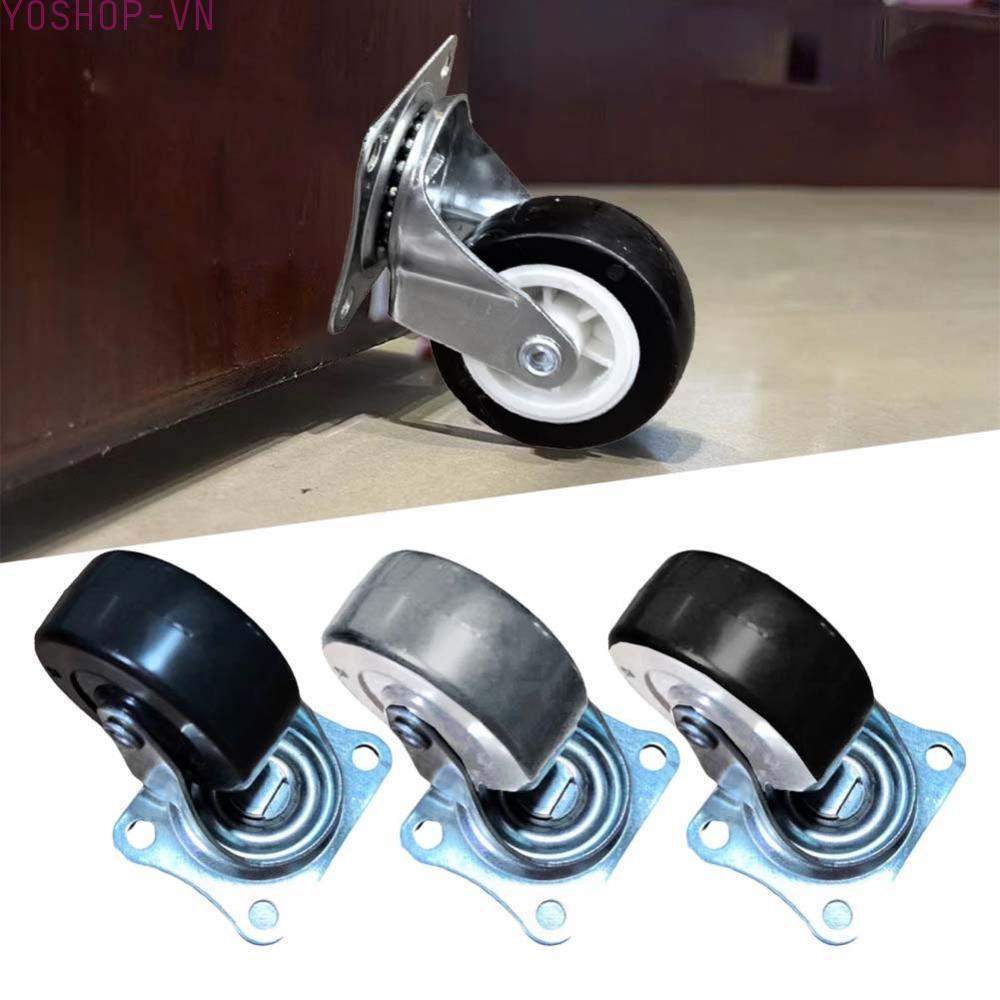 [Ysp]Quiet Rolling Casters Silent Side Mount Avoid Unwanted Movement Office Furniture