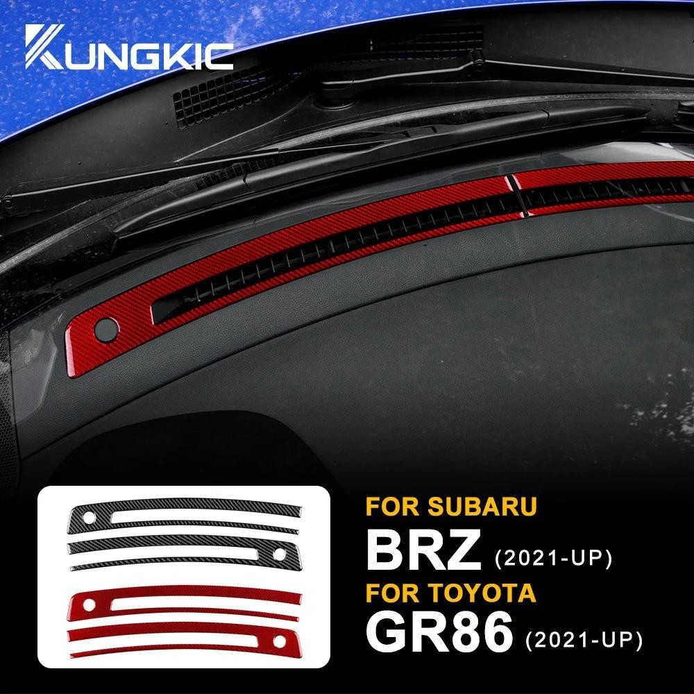 Thật Mềm Sợi Carbon Viền Cho Subaru BRZ Toyota GR86 2021 2022 2023 2024 Trung Tâm Điều Khiển Defoggi