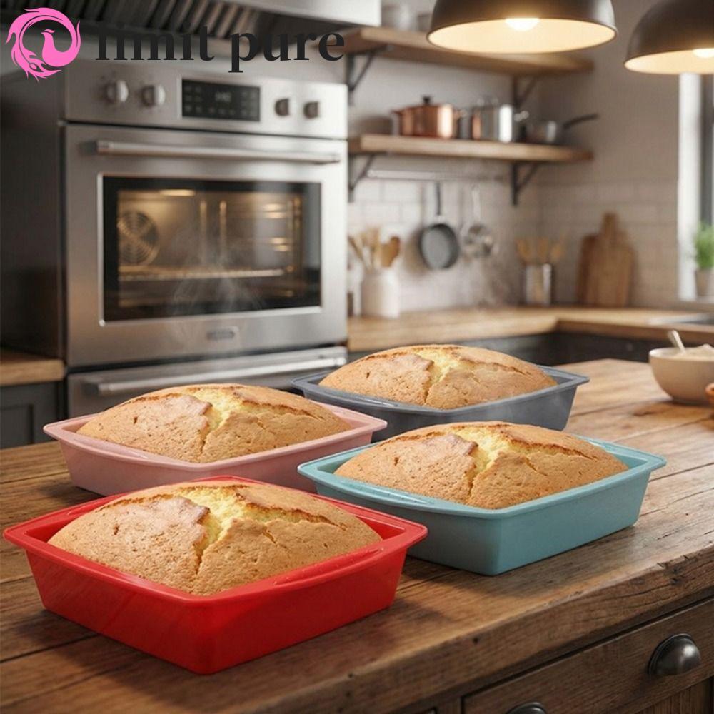 GIỚI HẠN 2 CÁI Silicone Vuông Brownie Pan Mềm Thực Tế Lasagna