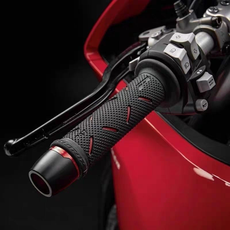 Tyk Giá Thấp Seckill Ý PROGRIP Tay Lái Xe Máy Bao 717 motogp motogp Rider Tay Lái Cao Su Ducati Sửa 
