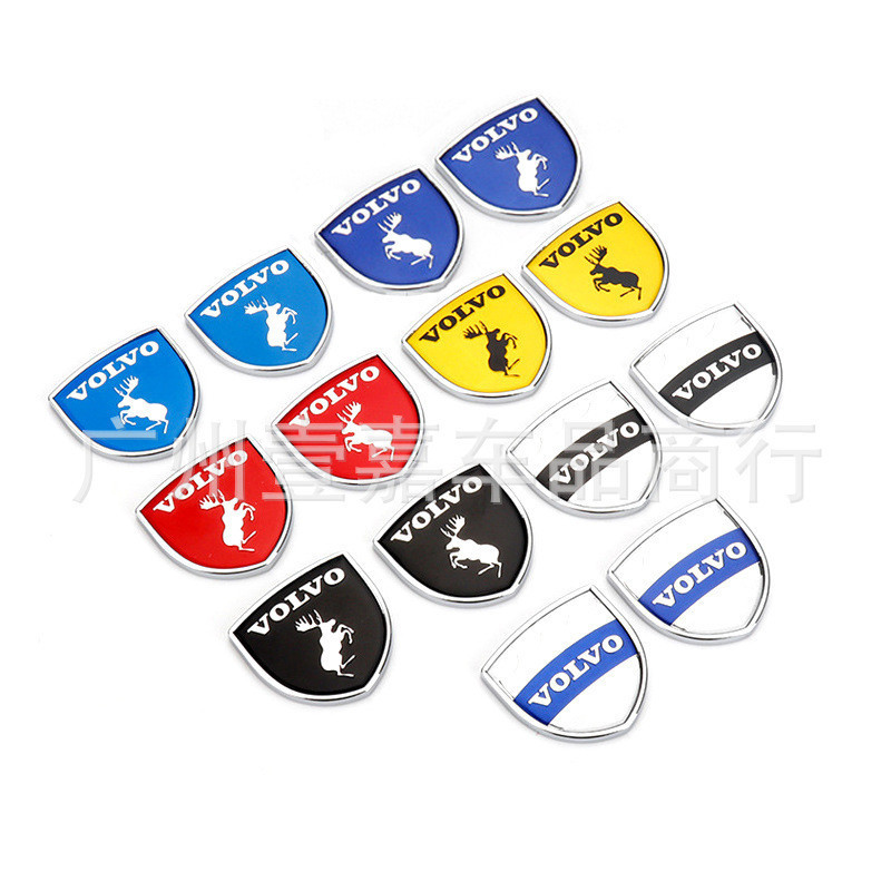 Thích hợp cho VOLVO VOLVO VOLVO VOLVO S60 S90 XC60 XC90 Tấm chắn nai sừng tấm sửa đổi Logo ô tô Nhãn