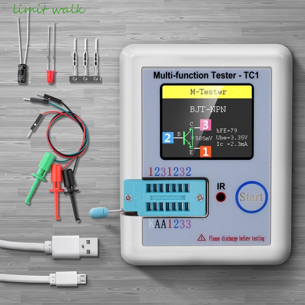 GIỚI HẠN WALK Đồng hồ đo kiểm tra điện trở Đèn nền LCR-TC1 LCD Đa chức năng Diode Triode Tụ điện