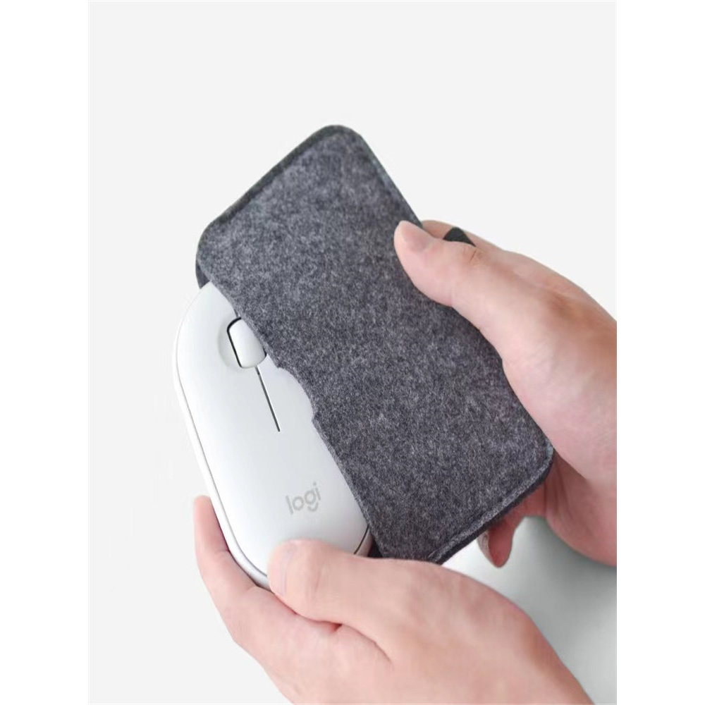 Thích hợp cho Logitech Pebble Apple Magice Mouse Storage Bag Vỏ bảo vệ chuột Bluetooth nỉ