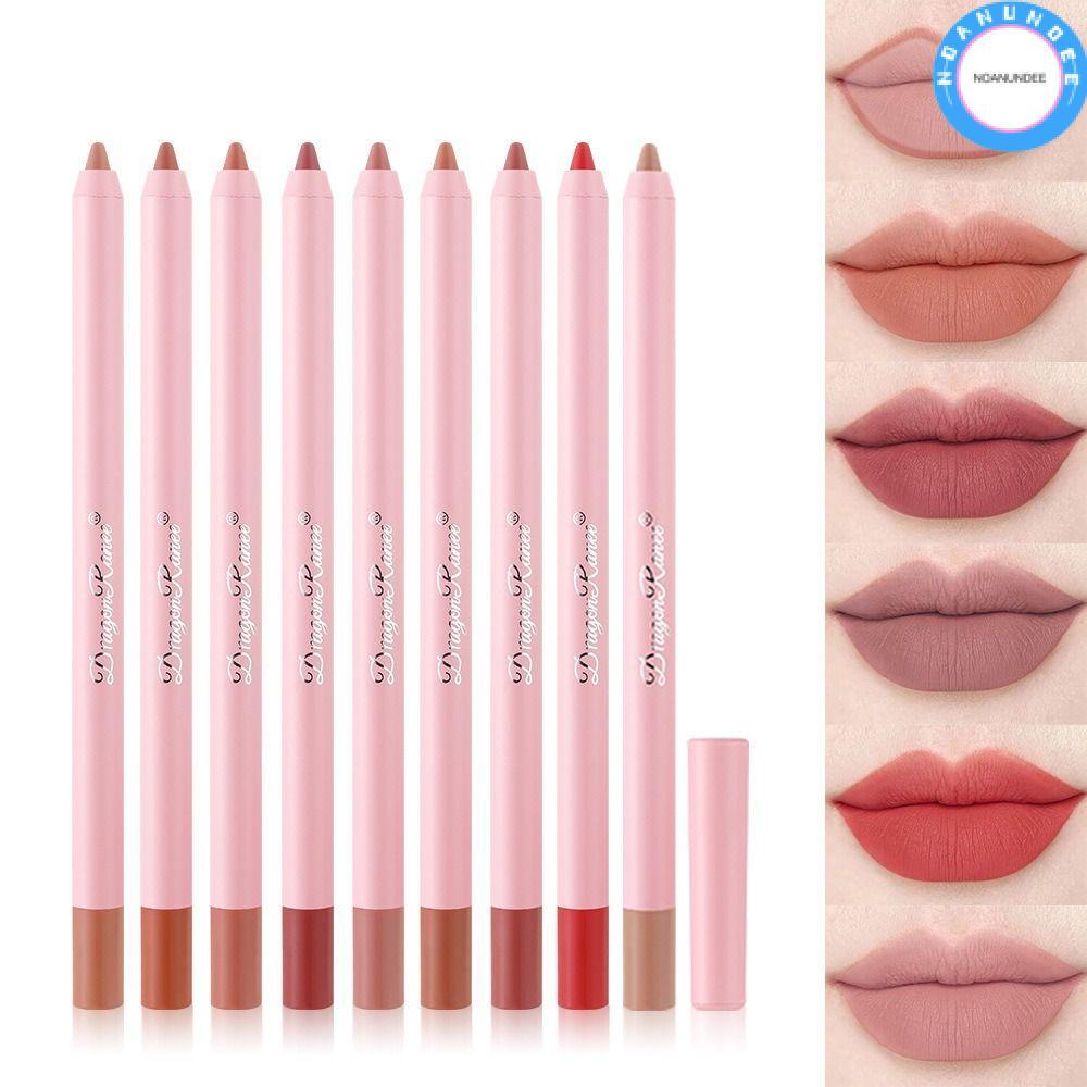 NOANUNDEE Lipliner Pencil, Velvet Lip Liner, Matte Natural Outline Lip Contour Line Lipliner Pen