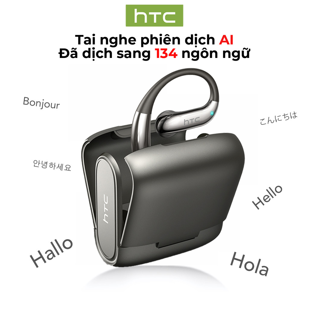 HTC NE23 Tai nghe dịch thuật AI Tai nghe không dây Bluetooth 6.0 Chống ồn Tai nghe Bluetooth Chất lượng âm thanh HiFi Có micrô OWS | BigBuy360 - bigbuy360.vn