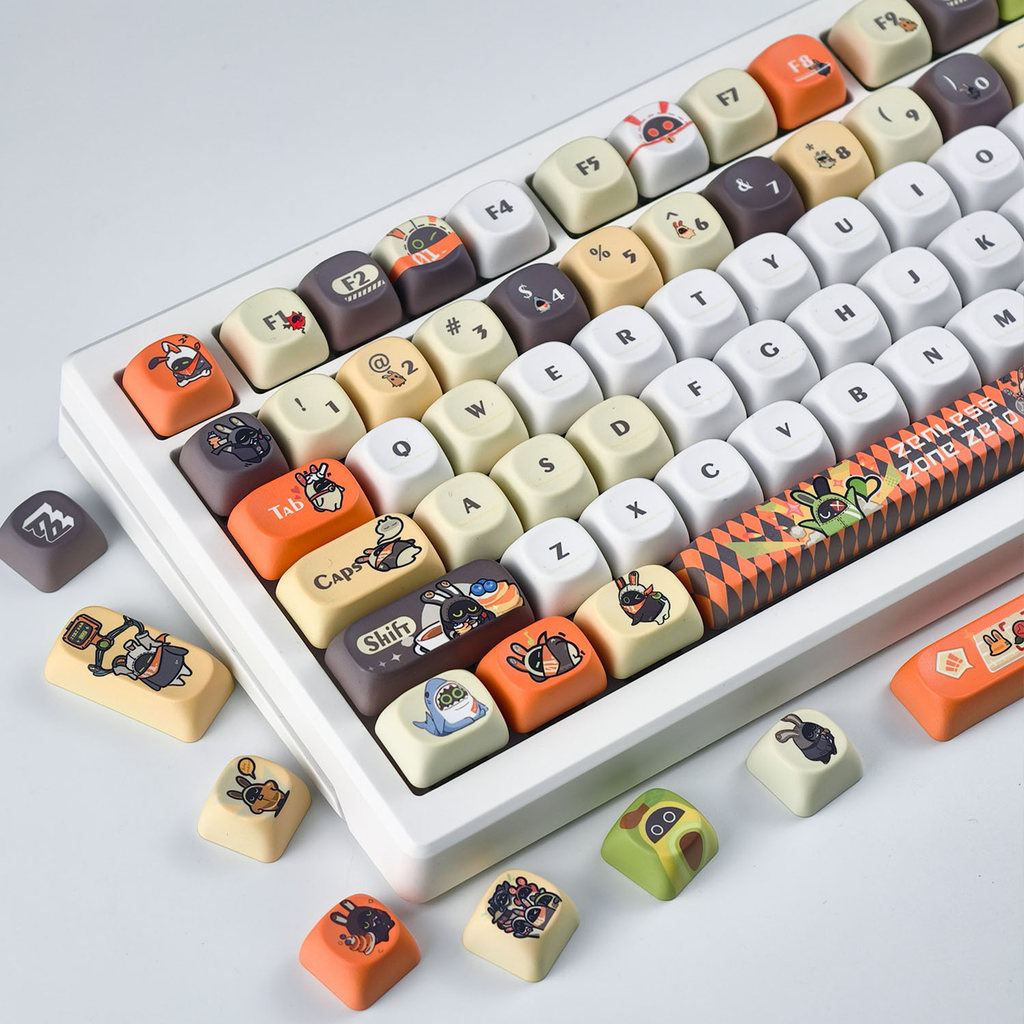 Bangboo Keycap MOA Profile 130 Phím PBT Nhuộm Thăng Hoa Aula F75 F99 RK100 Keycaps Cơ Hình Tròn Hoạt Hình Keycaps Cá Mập Boo Emilyanne Iaes Zenless Zone Zero Keycap | BigBuy360 - bigbuy360.vn