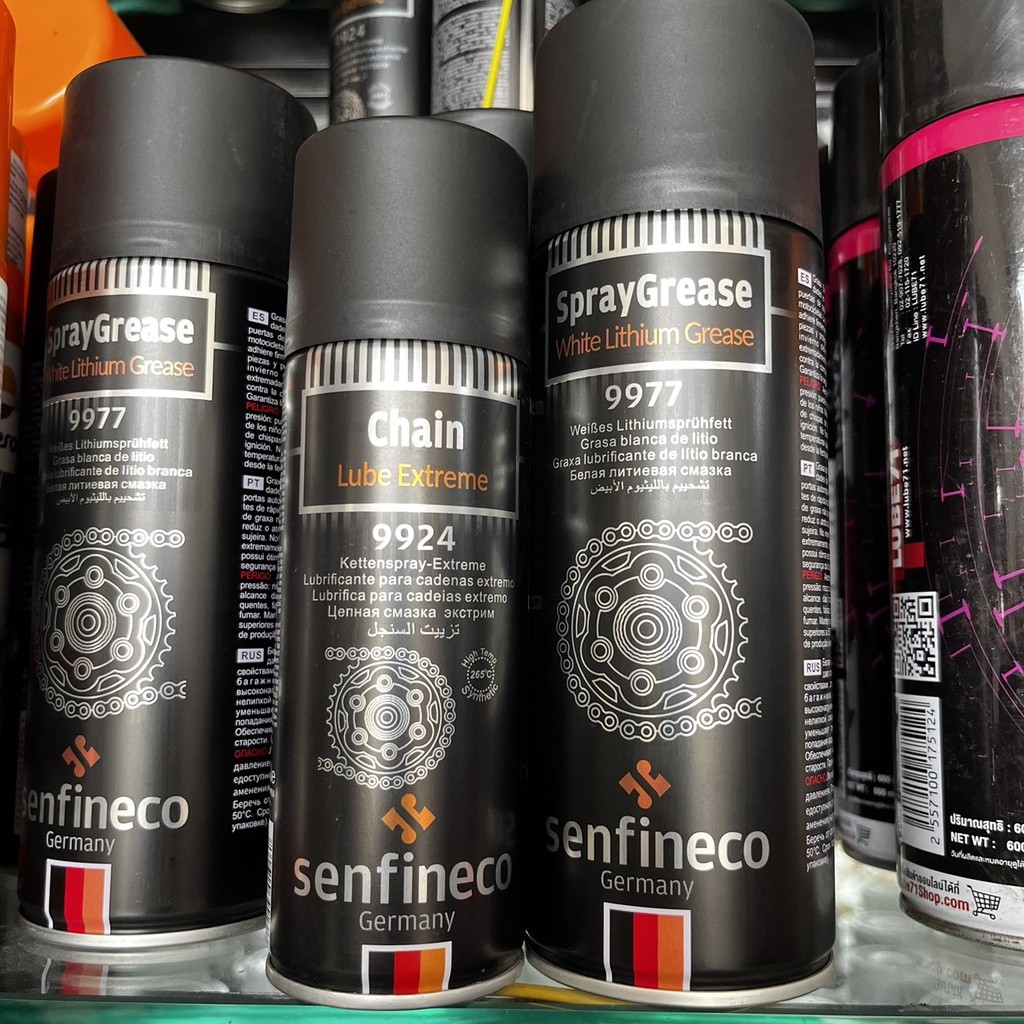 Chai Xịt Dưỡng Sên Senfineco Chain Lub Extreme 9924, Dưỡng Sên 9924 Chống Văng- Cao Cấp Chính Hãng C