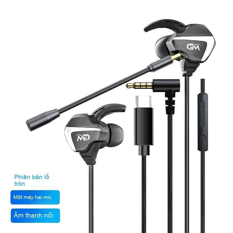 Tai nghe chơi game hai trình điều khiển di động với micro âm thanh nổi 9D dành cho game thủ PC tai n