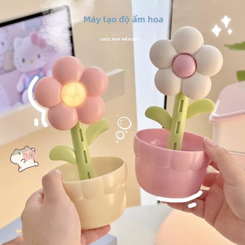 Hàng sẵn có Máy tạo độ ẩm hình hoa sáng tạo phong cách mới USB Máy tính để bàn nhỏ Thích hợp