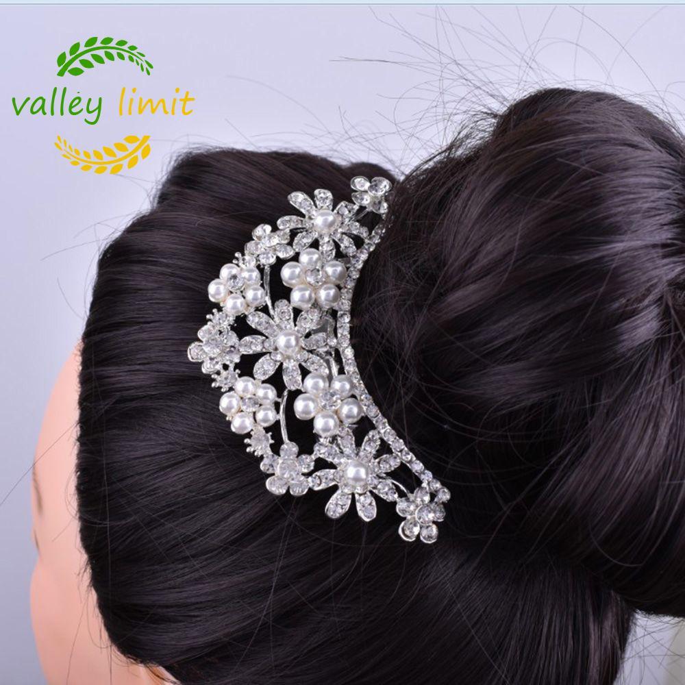 valley limit Phụ kiện tóc thanh lịch Valley Limit - Lược kẹp tóc cưới