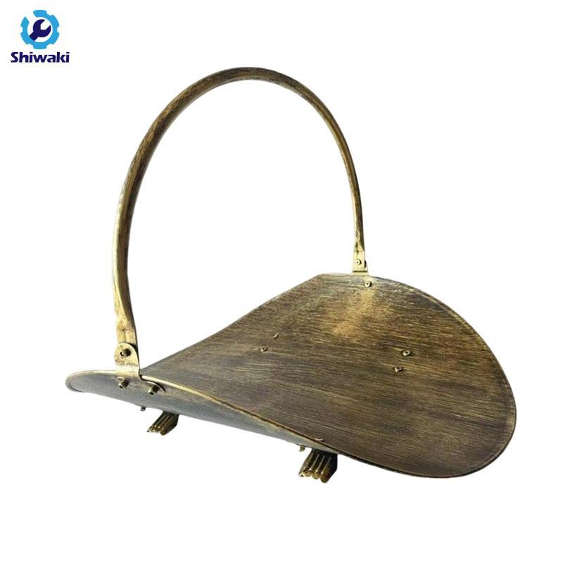 Kim Loại Lò Sưởi Giá Treo Tường Gỗ Vintage Giỏ Đựng Gỗ Trong Nhà Ngoài Trời Sắp Xếp Lưu Trữ củi Cho 