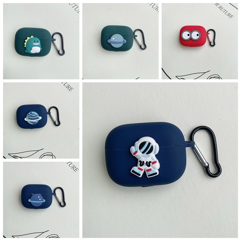 Cho 1MORE ComfoBuds MINI Cover Silicone Tai Nghe Bảo Vệ Hộp Hoạt Hình Cho 1MORE ComfoBuds Mini funda