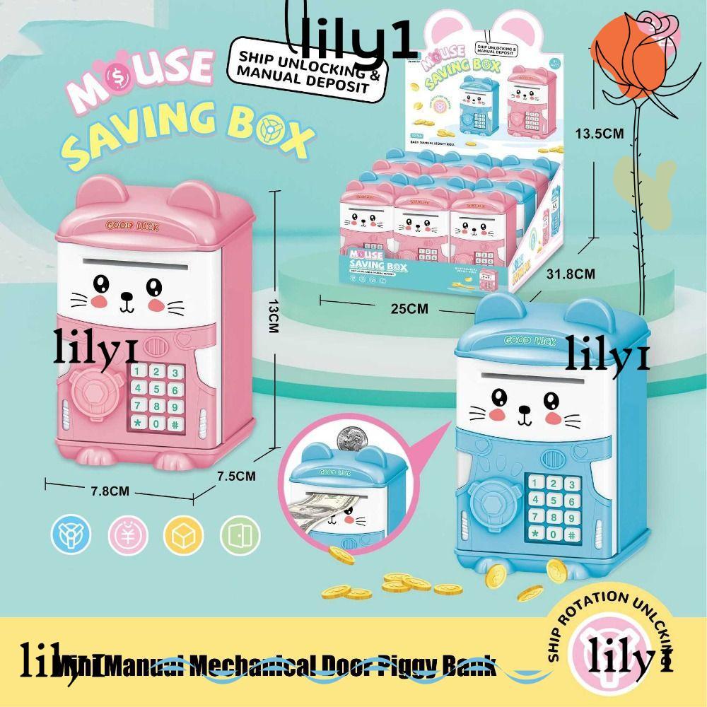 LILY Trẻ Em Heo Đất, Mini ATM Hộp Tiền Tiết Kiệm Tiền, Sáng Tạo Stitch Đồ Chơi Tiết Kiệm Tài Chính I