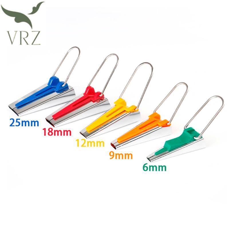VRZ Bias Tape Maker Set 5 size 6mm 12mm 18mm 25mm bias Tape Maker Phụ kiện may HOT
