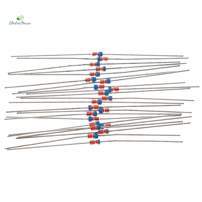 [Nhà Điện] 20 Cái 1N34A DO-35 germanium dò diode AM / FM pha lê đài phát thanh TV mới