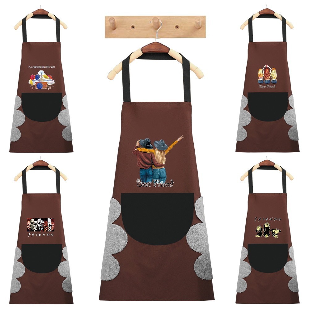 Restaurant Uniform Cleaning Kitchen Apron With Pocket Neutral Hairdressing Apron Polyester Waterproo