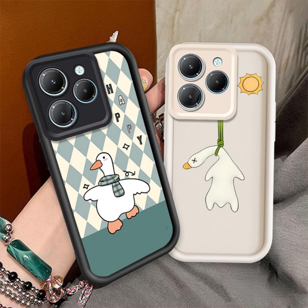 Vỏ Cho INFINIX HOT 40 INFINIX HOT 40 Pro Vỏ TPU Chống Sốc Vịt Silicon Dễ Thương