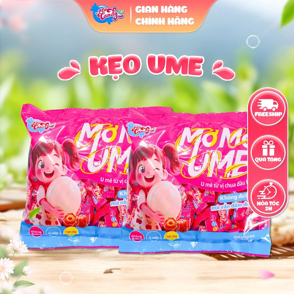 Kẹo ô mai Ume không đường, ít calo, tốt cho tiêu hoá gói 200gr - My Candy Việt Nam