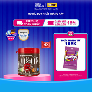  Combo 4 Hũ kẹo Socola M&M's vị sữa 90g 