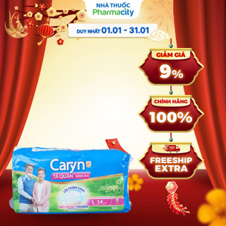  Tã quần mỏng nhẹ size L cho người lớn Caryn  14 miếng gói  