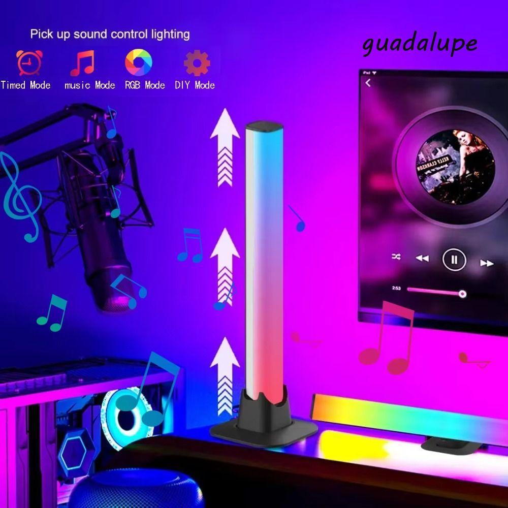 Thanh đèn LED GUADALUPE1 RGB, Đèn nhịp điệu âm nhạc thông minh RGB Pickup, Thanh đèn USB Powered Rhy
