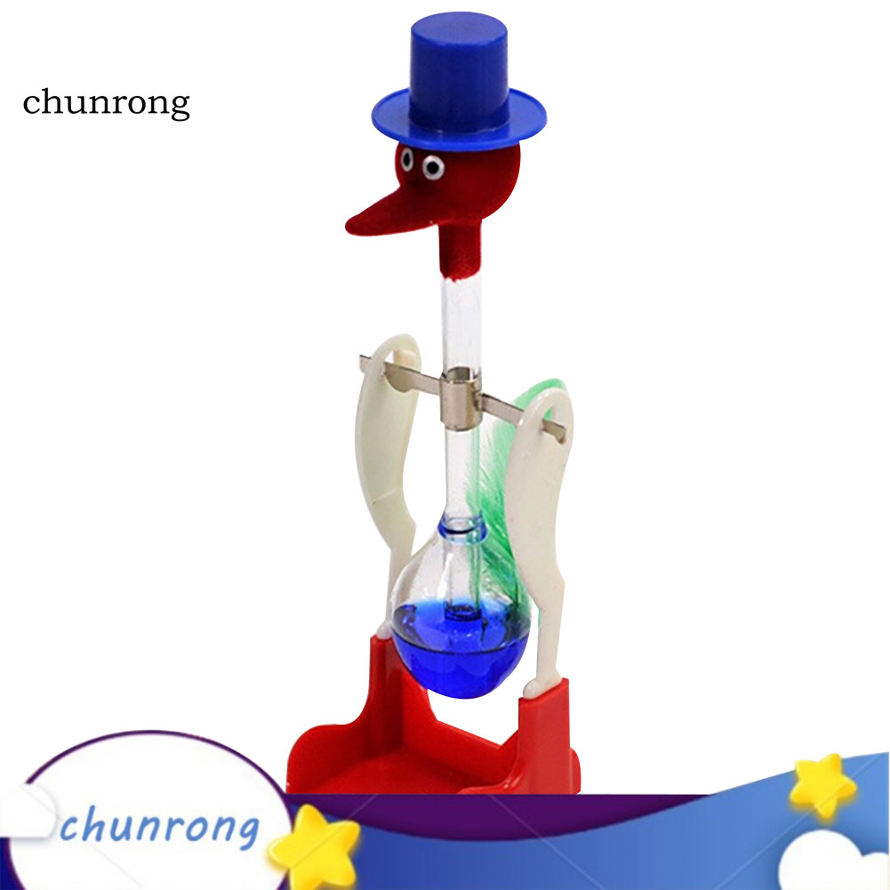 Cr Creative Non-Stop Liquid Drinking Glass Lucky Bird Duck Bobbing Magic Prank Toy
