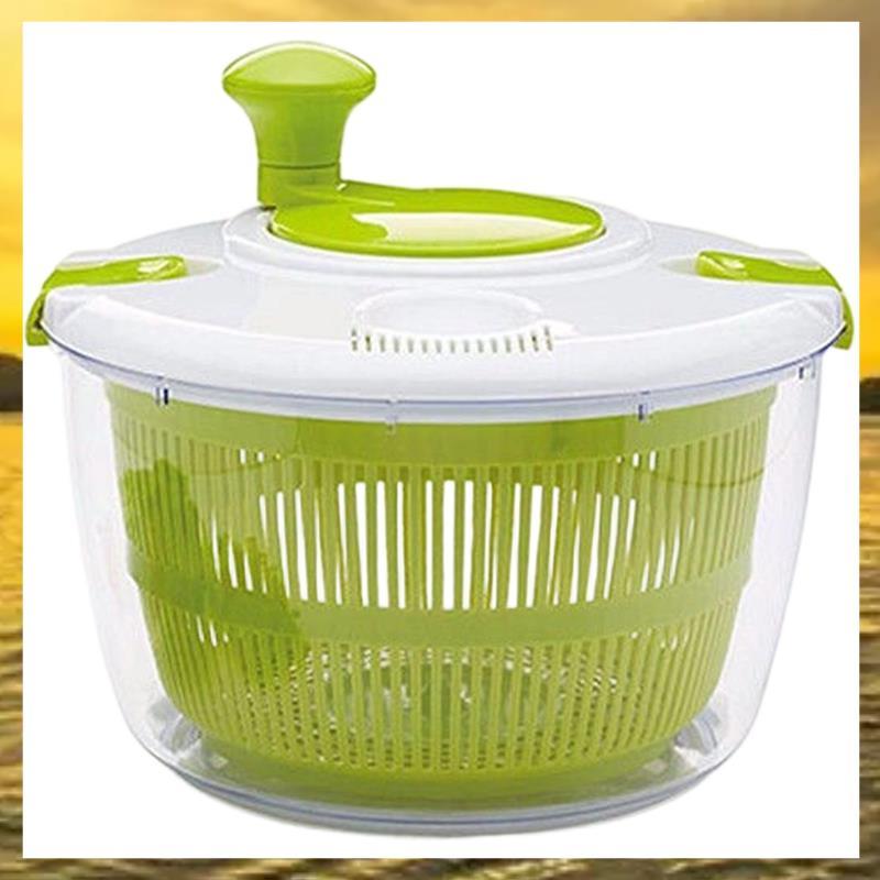 (Z I H F) Dung Tích Lớn 5 Quarts, Salad Spinner-Wash, Xoay & Khô Cho Trái Cây, Rau Củ