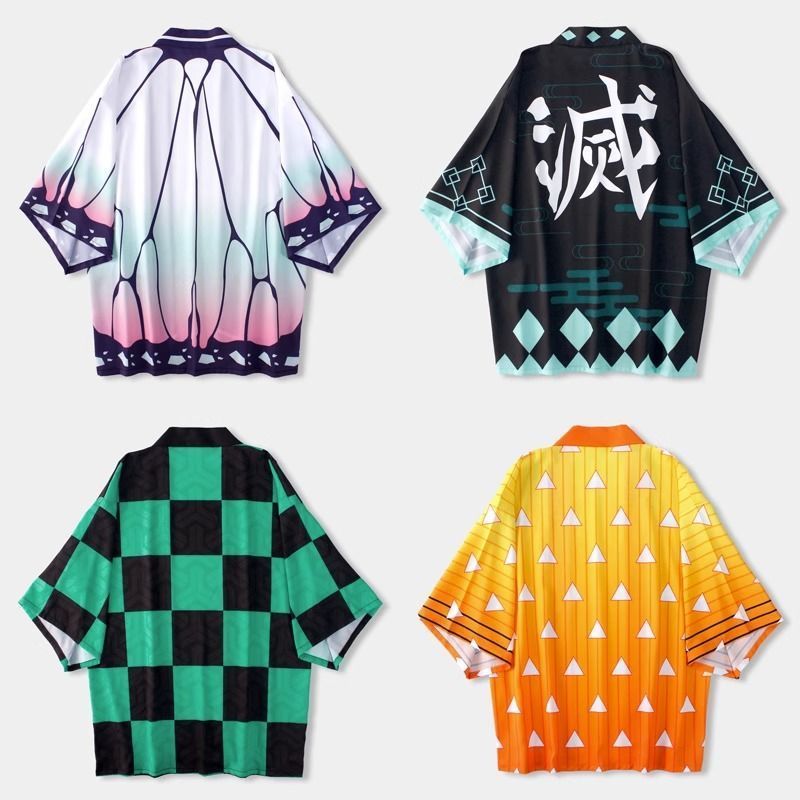 2025 Sản Phẩm Mới Demon Slayer cos Đồng Phục Áo Choàng Tomioka Giyuu Phong Cách Nhật Bản Đội Đồng Ph