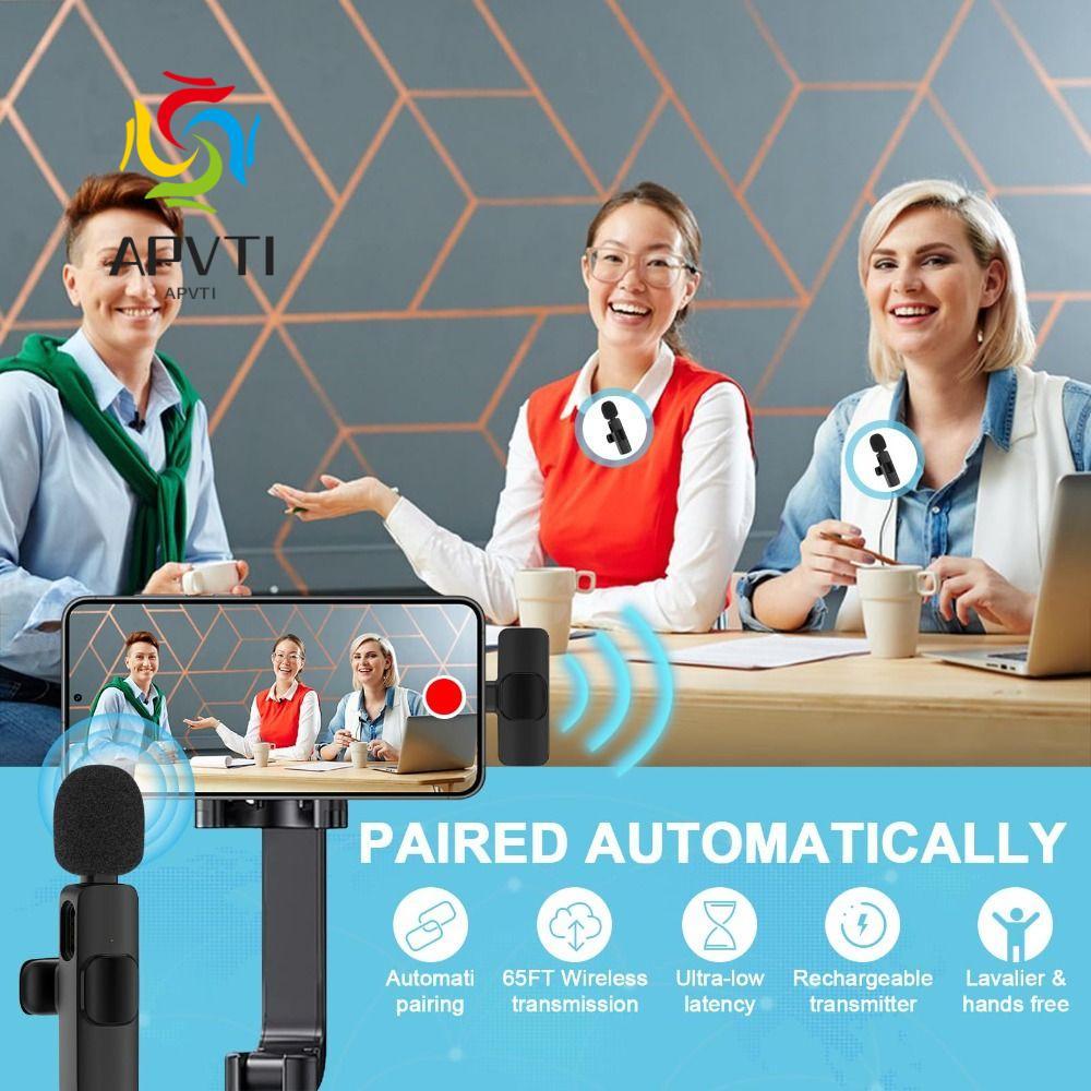 Micrô Lavalier mini APVTI K9, Mic ve áo mini không dây chuyên nghiệp, Mic phát sóng trực tiếp Giảm t