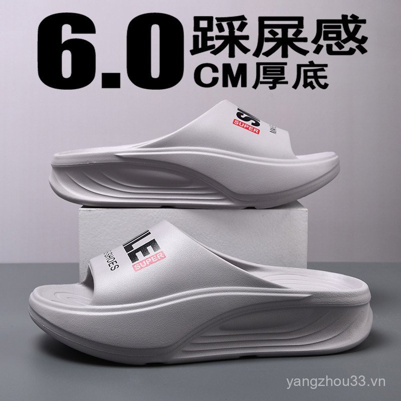 Dép Nâng Cao Nam Mùa Hè Phong Cách Mới Mặc Ngoài Đế Dày Chống Trơn Trượt Khử Mùi Ngoài Trời Nam Đế M