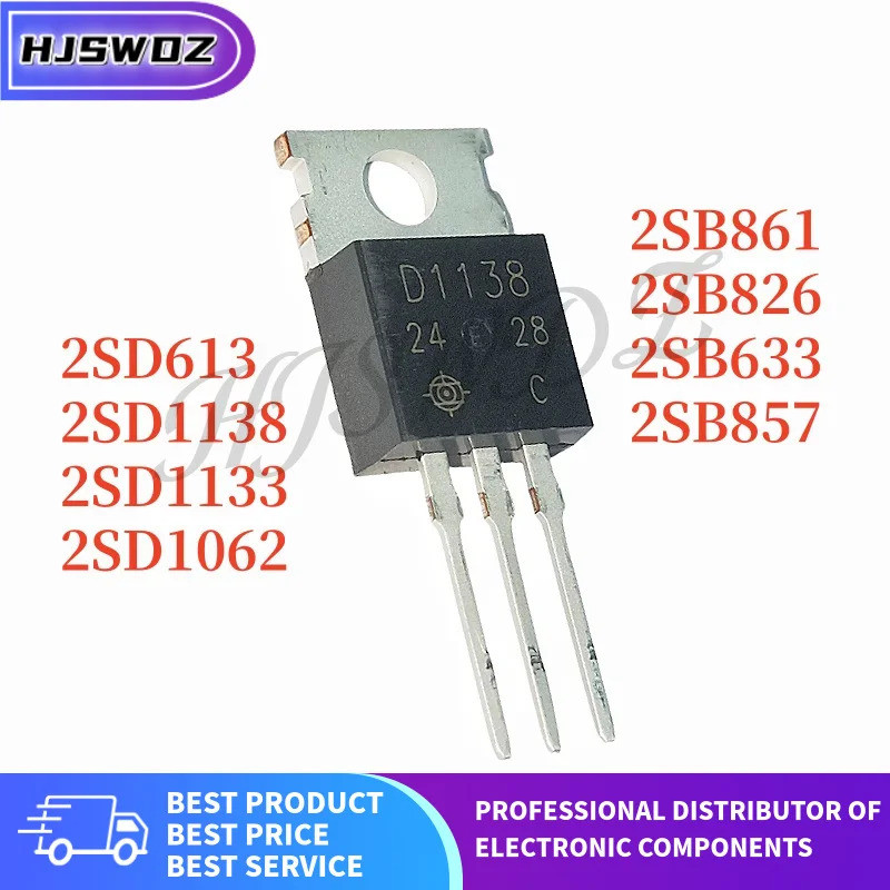 10 CÁI MỚI D613 B633 B857 D1133 B861 D1138 B826 D1062 2SD613 2SB633 2SB857 2SD1133 2SB861 2SD1138 2S