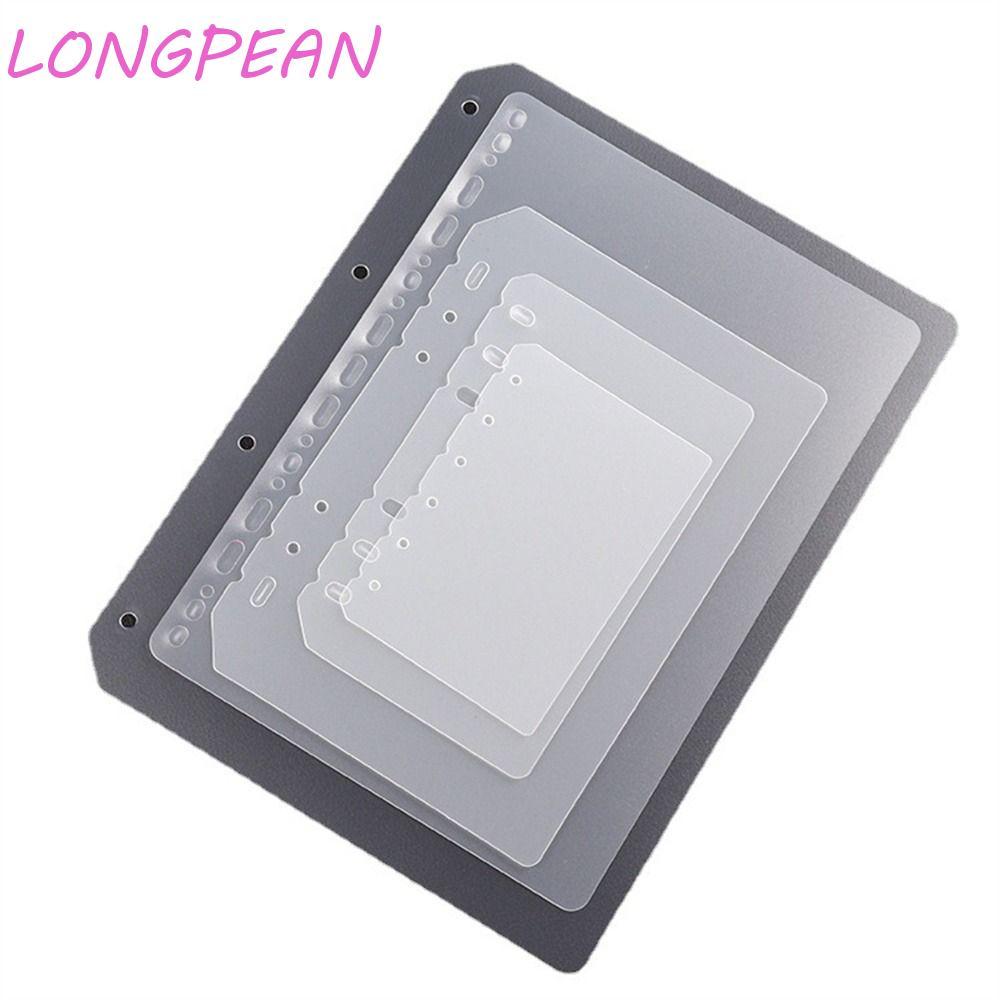 LONGPEAN Notebook Divider Trong Suốt Đa Năng Board Page Matte Agenda Notebook Phụ Kiện Planner Separ