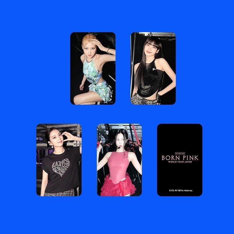 BLACKPINK Mực Hồng Nhật Bản Patrol Stand Card ROSE Park Chae Young JISOO Kim Jisoo LISA JENNIE Thẻ Ả