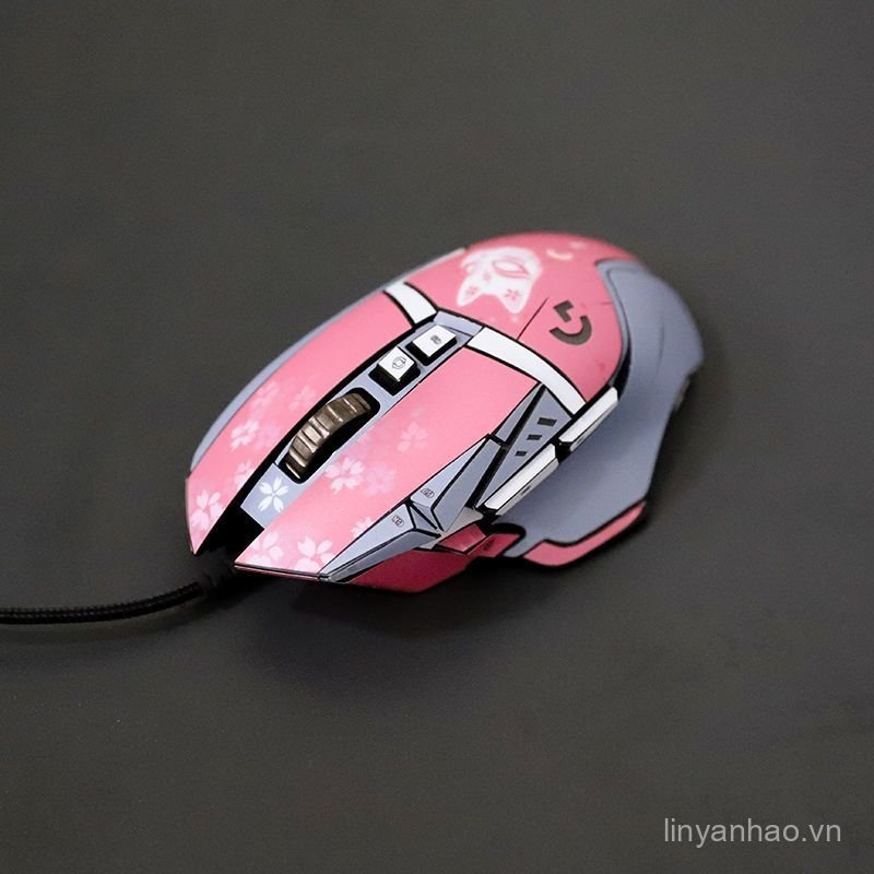 Nhãn dán chuột Logitech G502 G502 Nhãn dán chuột hồng G502 Phim trọn gói Chống thấm mồ hôi S