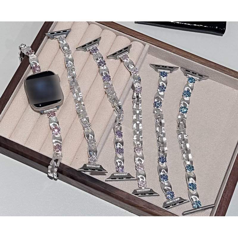 Đồng hồ thông minh Universal Shell Flower Band 18 / 20 / 22mm cho 10 / 9 / 8 / 7 / 6 / SE / GT5 / 8 