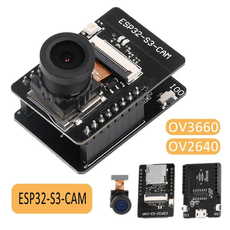 ESP32-S3-CAM WiFi Bluetooth Ban Phát Triển MICRO USB Onboard ESP32-S3-1 N16R8 Module Với OV2640 OV36