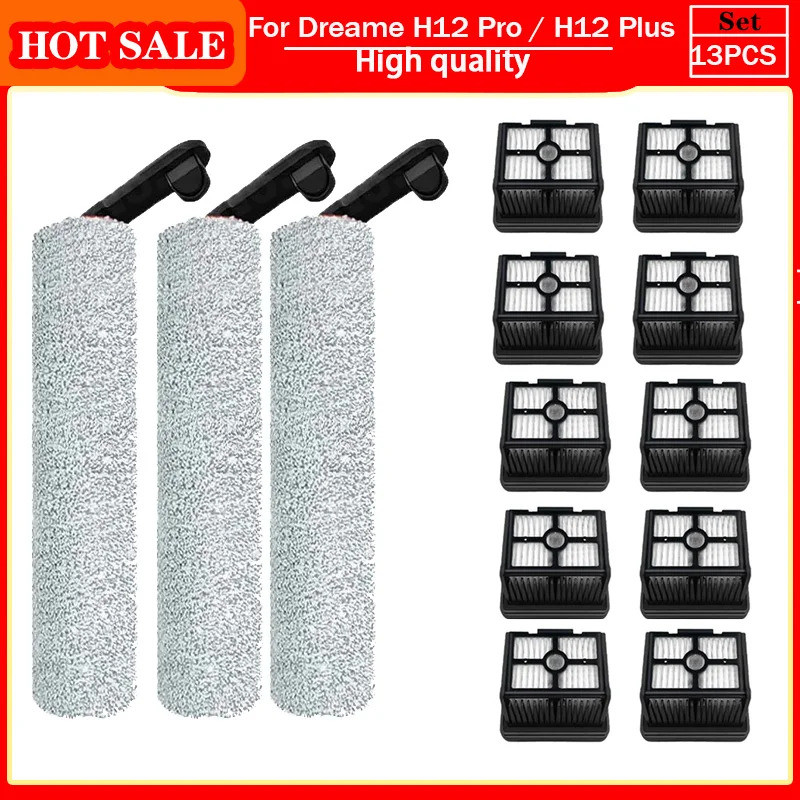 Con lăn cho Dreame H12 Pro / H12 Plus / H13 pro plus Mix / M13 BETA Bàn chải mềm Phụ tùng thay thế C