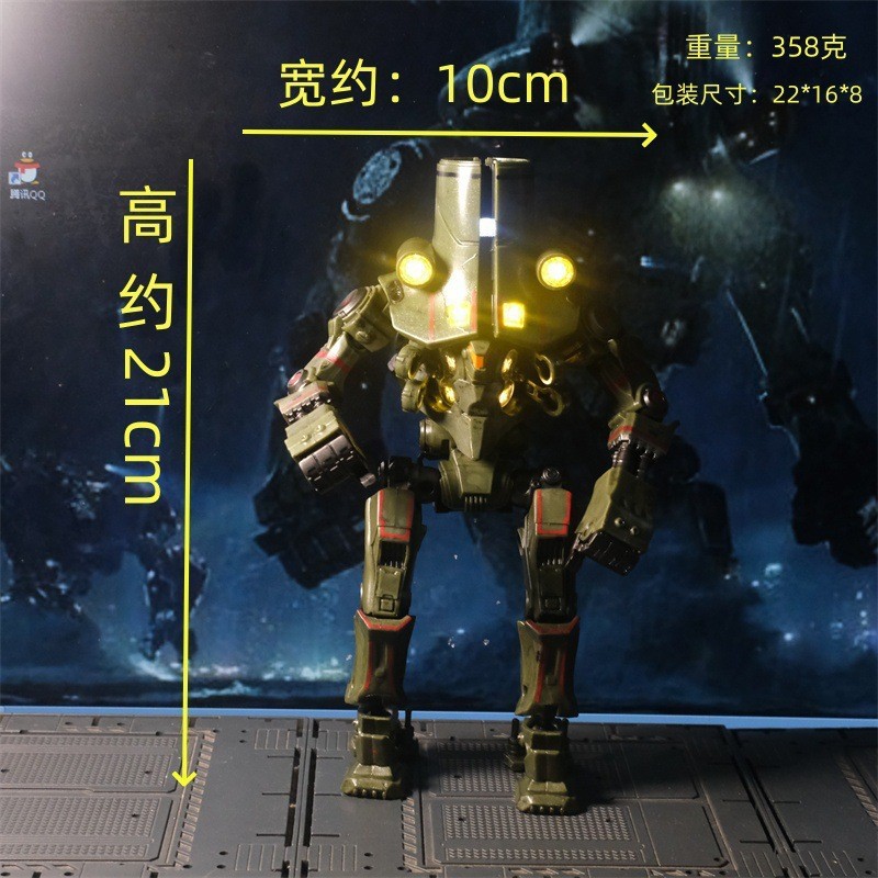 Hàng sẵn có NECA Pacific Rim Nga Mecha Cherno Alpha Deluxe Luminous Edition Hình Mẫu Trang Trí