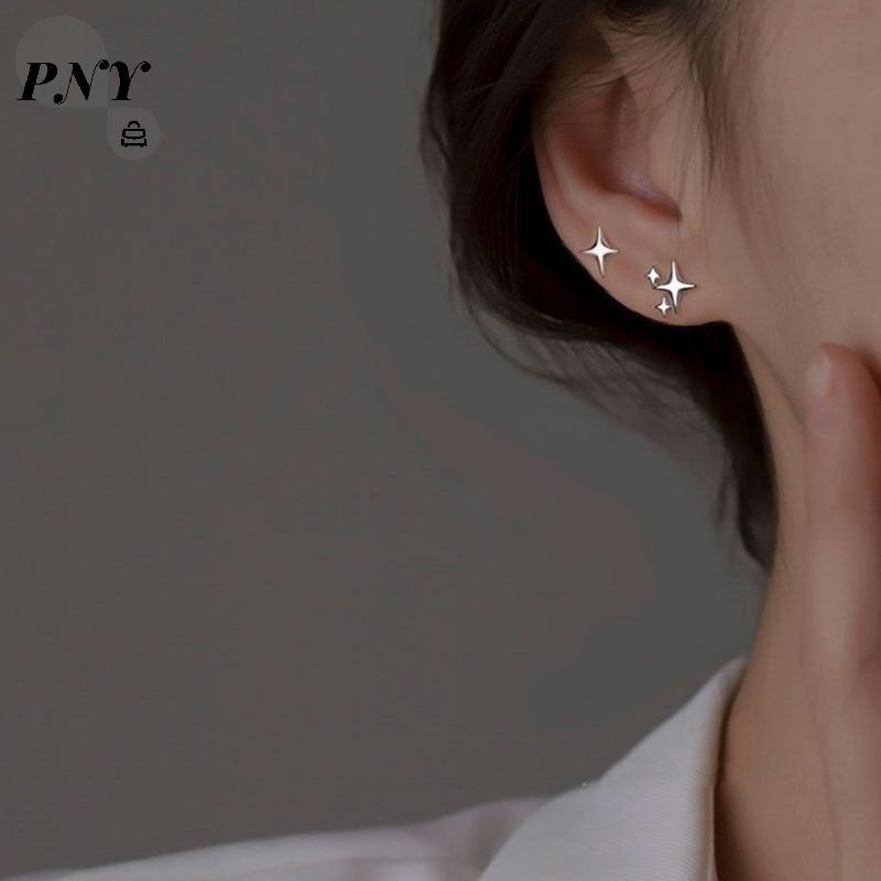PNJ - Bông tai nữ ngôi sao bằng bạc màu vàng, quà tặng dễ thương