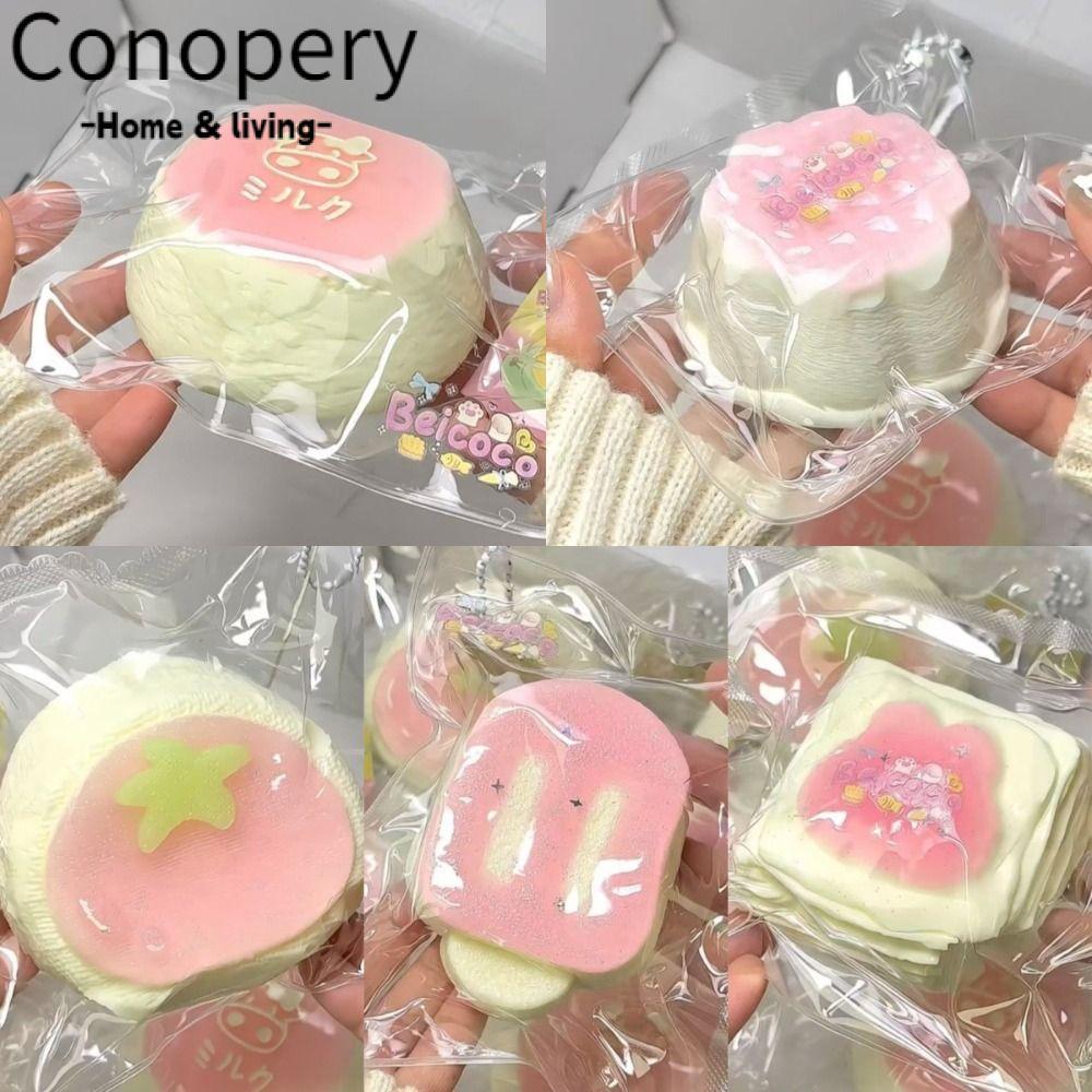 CONOPERY Squishy tăng chậm, Squishes Làm dịu mềm Đồ chơi Fidget Squishy Cake Donut, Squishy Giảm căn
