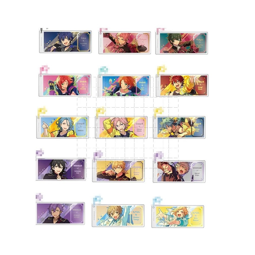 Móc khóa Ensemble Stars Enstars Acrylic Mica hình vé Ticket HiMERU Kohaku Rinne Amagi phụ kiện quà t