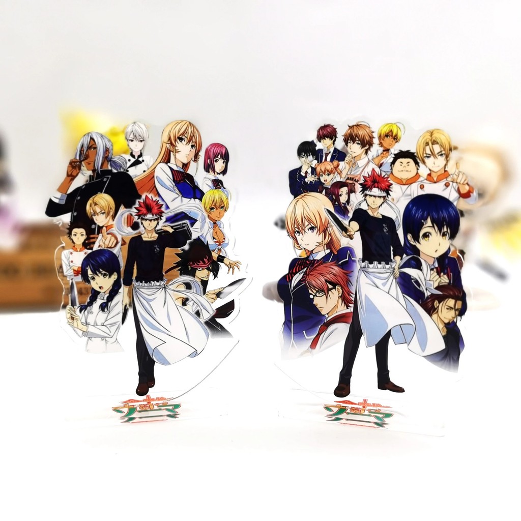 Standee Shokugeki no Soma Mô Hình Vua Bếp Soma Yukihira Nakiri Erina Tadokoro Megumi Acrylic Trang T