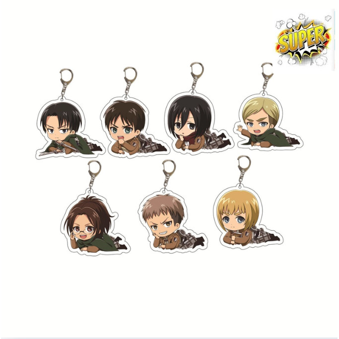 Móc khoá Anime | AoT Charms | Acrylic Keychains | Anime Keychains | Levi | Mikasa | Hanji | Armin | 