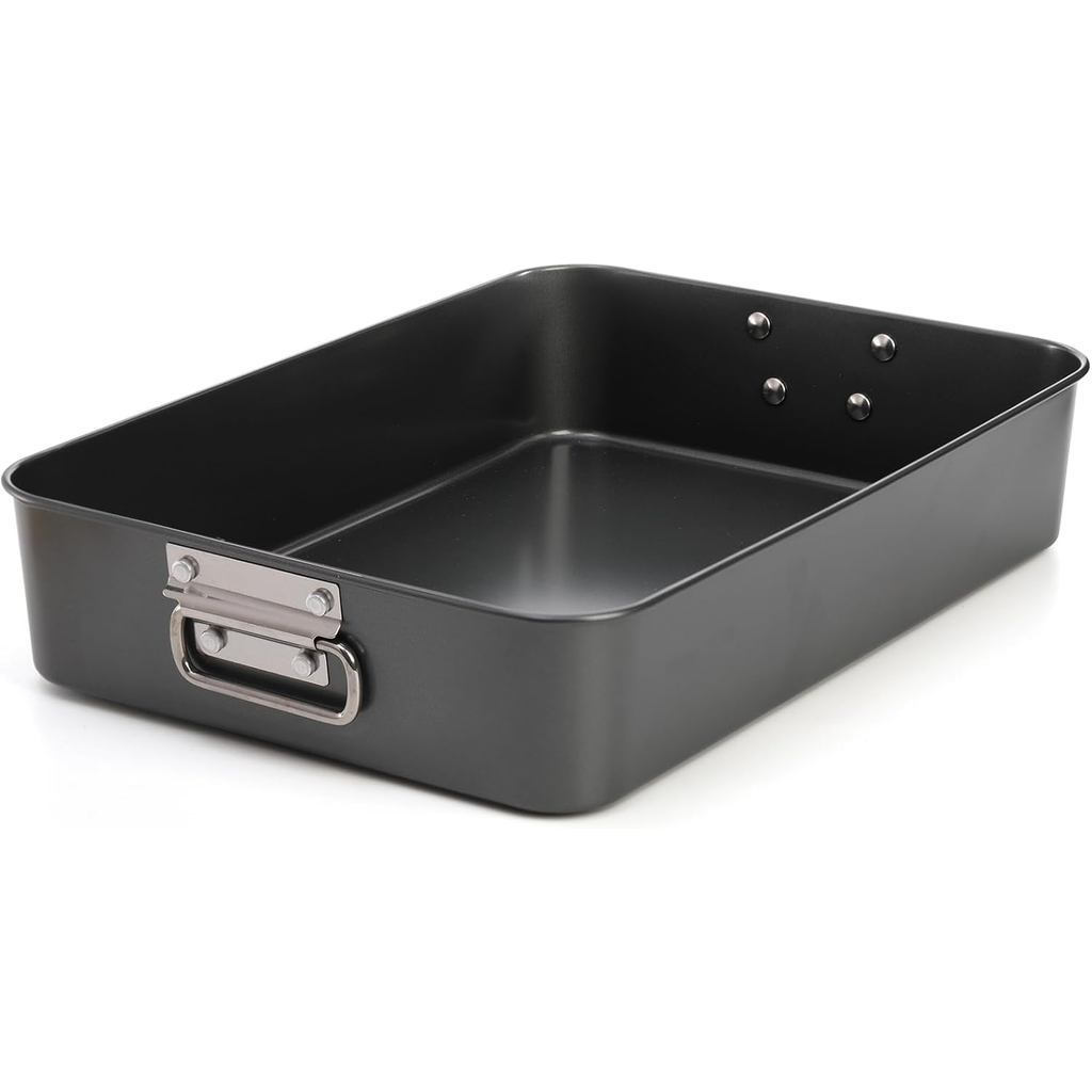 Jucoan Lasagna Pan 3 Inch Sâu, 16 x 11,5 Inch Chảo Nướng Lớn Đĩa Cho Lò Nướng, Đĩa Nướng Bánh Chống 