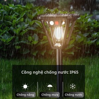 Đèn Cắm Vườn Năng Lượng Mặt Trời 2 Tính Năng Thông Minh Cảm Biến Chuyển Động Người Chống Nước IP65-đèn đường ngoài trời