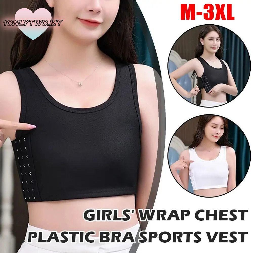 1ONLYTWO 1 Cái Áo Bể, Áo Vest Phẳng Ngực Tomboy Ngực Shaper, Quần Lót Trans Corset Ngực Chất Kết Dín